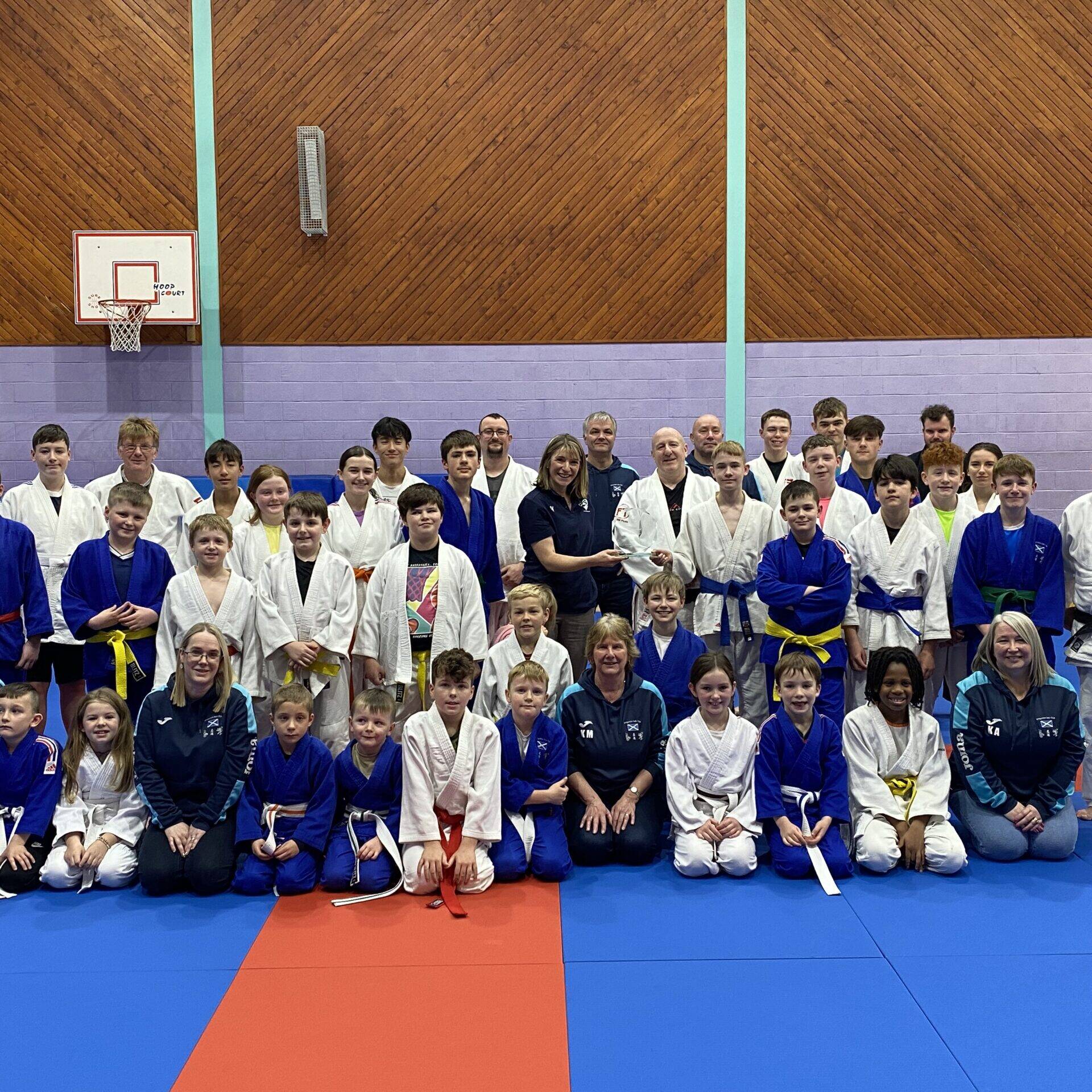 Invergordon Judo Club receiving their award